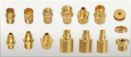 Brass Pneumatic Parts, Brass Pressure Adjusters, Brass Lock Nuts, Spring Spacers, Brass Earth Terminals, BSP Port Plugs,